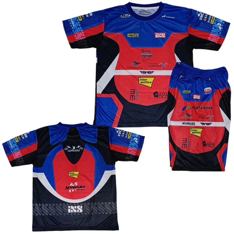 SETELAN BAJU JERSEY MANDALIKA RACING TEAM/JERSEY MANDALIKA/BAJU JERSEY MANDALIKA JERSEY MOTOR BALAP,