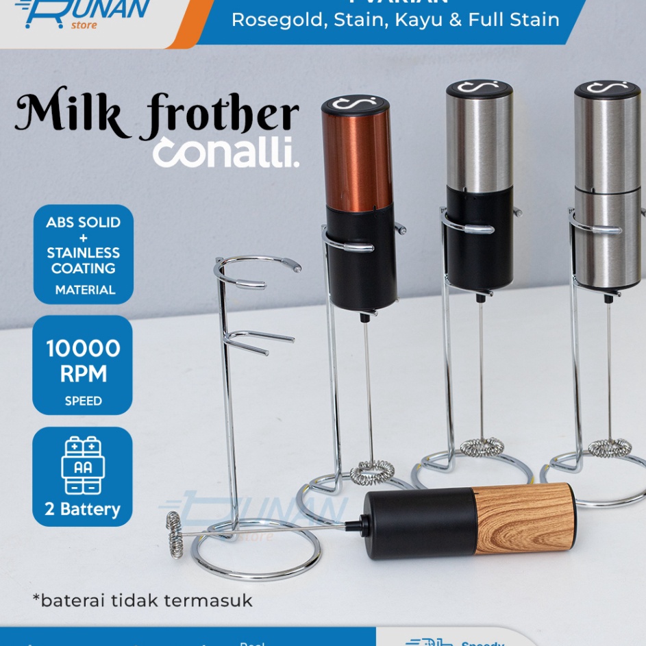 Hemat Milk Frother Home Barista  Hand Mixer Electric Pembuih Susu