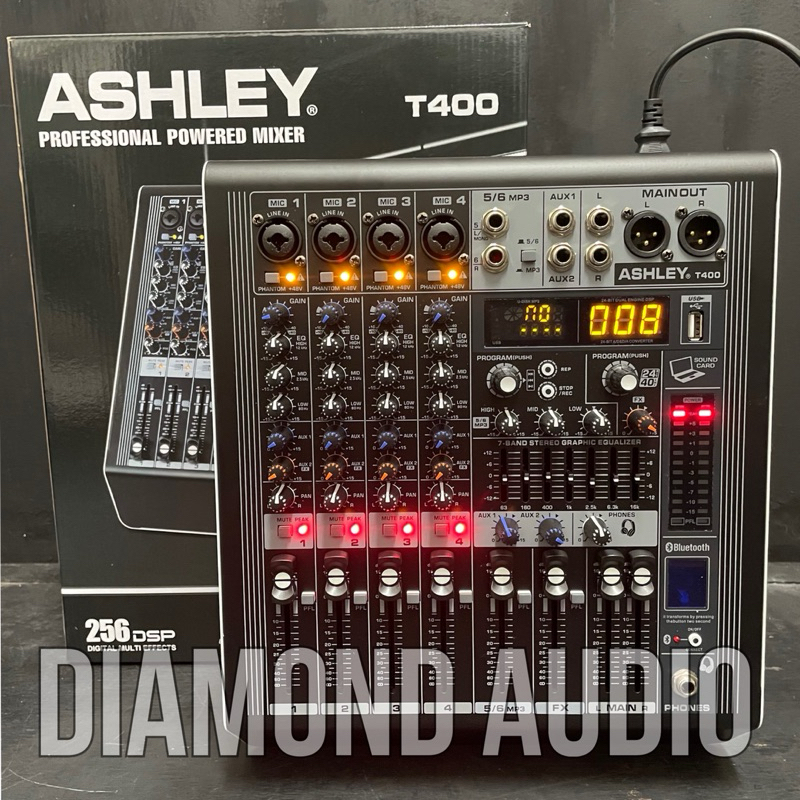 power mixer ashley t400 original 4 channel T 400 ASHLEY