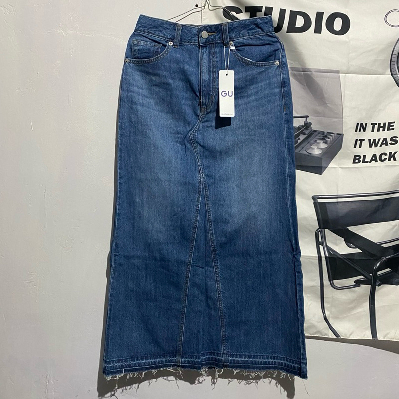 GU MAXI SKIRT JEANS