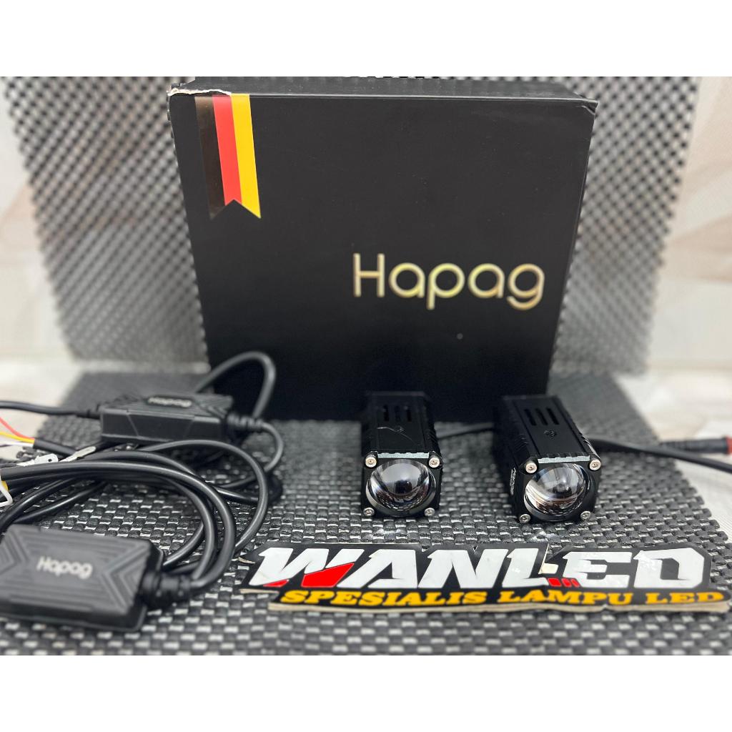 LAMPU SOROT LASER HAPAG MP1 PLUS PUTIH KUNING ORIGINAL HAPAG