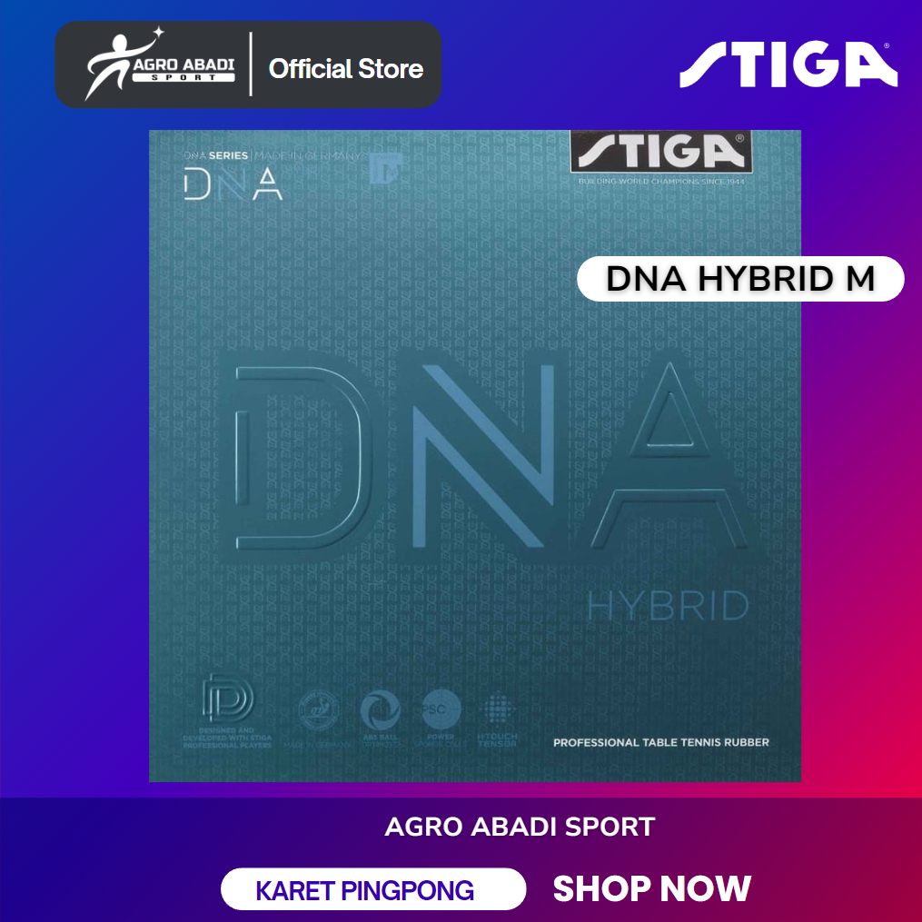 DNA Hybrid M Karet Pingpong ITTF Original STIGA