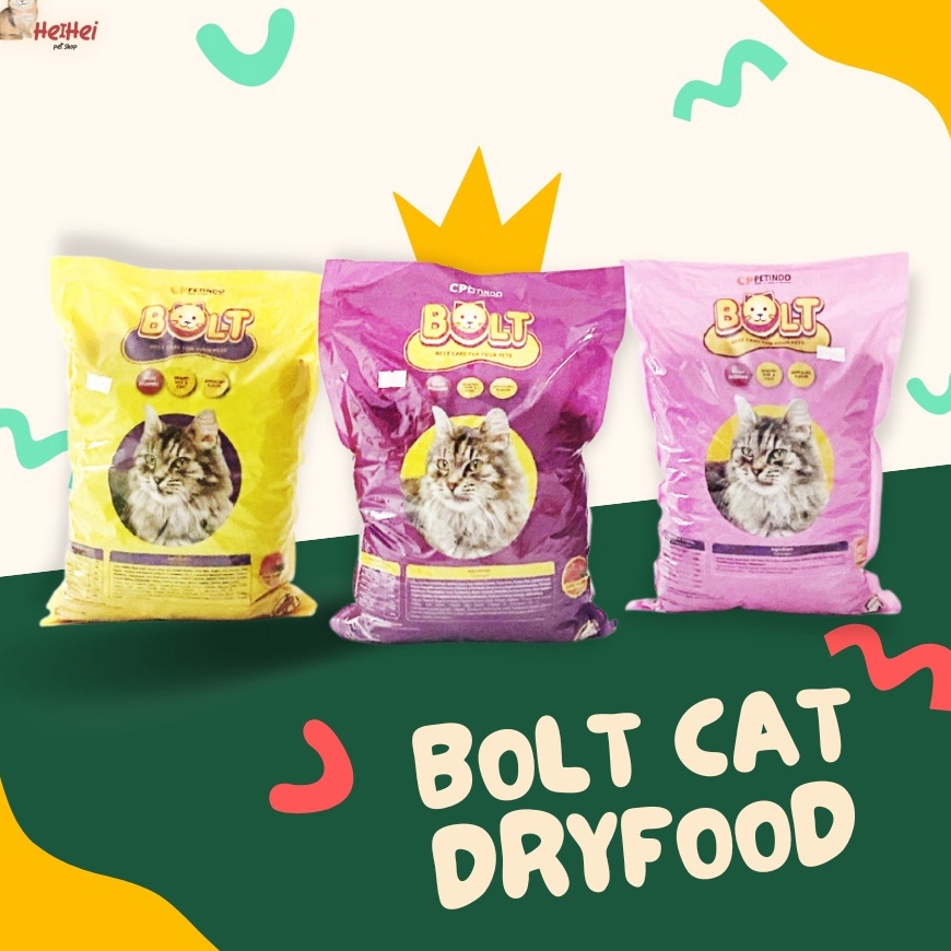 Grosir Belanja  Bolt Cat Food Repack 8 gr  Cat Food Makanan Kucing Dryfood Termurah