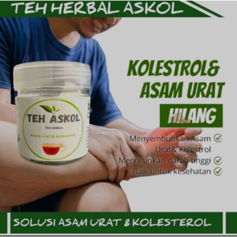 

(TERPERCAYA) TEH ASKOL 1 BOTOL TEH HERBAL ASAM URAT DAN KOLESTEROL, Teh Racik Ramuan Cina, Minuman untuk penurunan berat badan