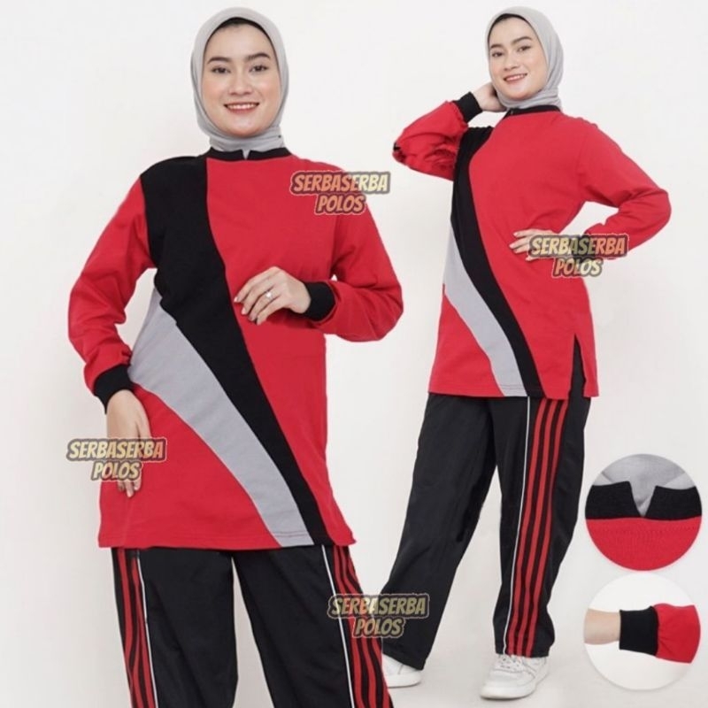 Setelan baju Olahraga Muslimah // setelan olahraga muslimah