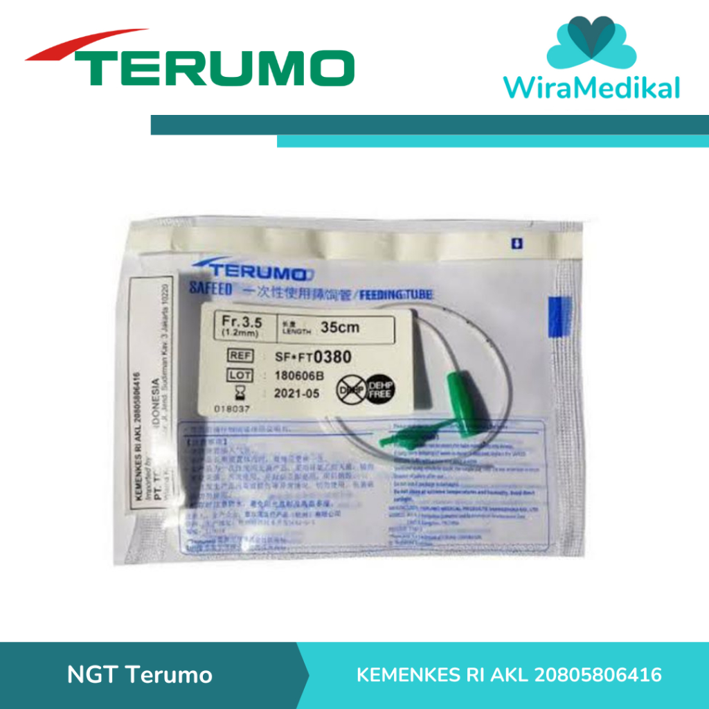 NGT Terumo / NGT Feeding Tube Terumo / Selang Makan NGT Terumo Pcs