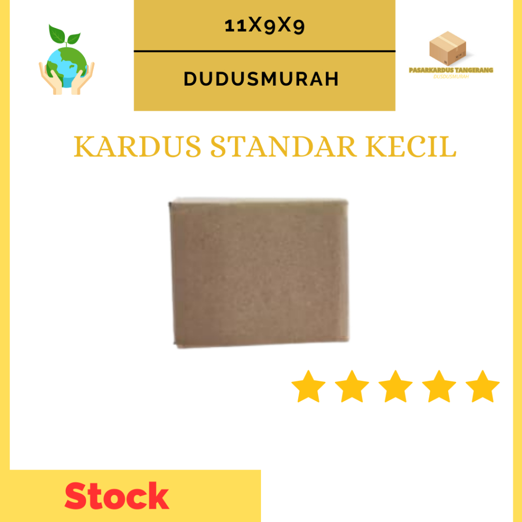 

Kardus Packing Kardus Polos 11x9x9cm - Karton (10pcs) Box Standar Dus Packaging Polos Murah /Kardus Kecil/ Kardus Makanan Kecil/Kardus Peralatan/Kardus Murah