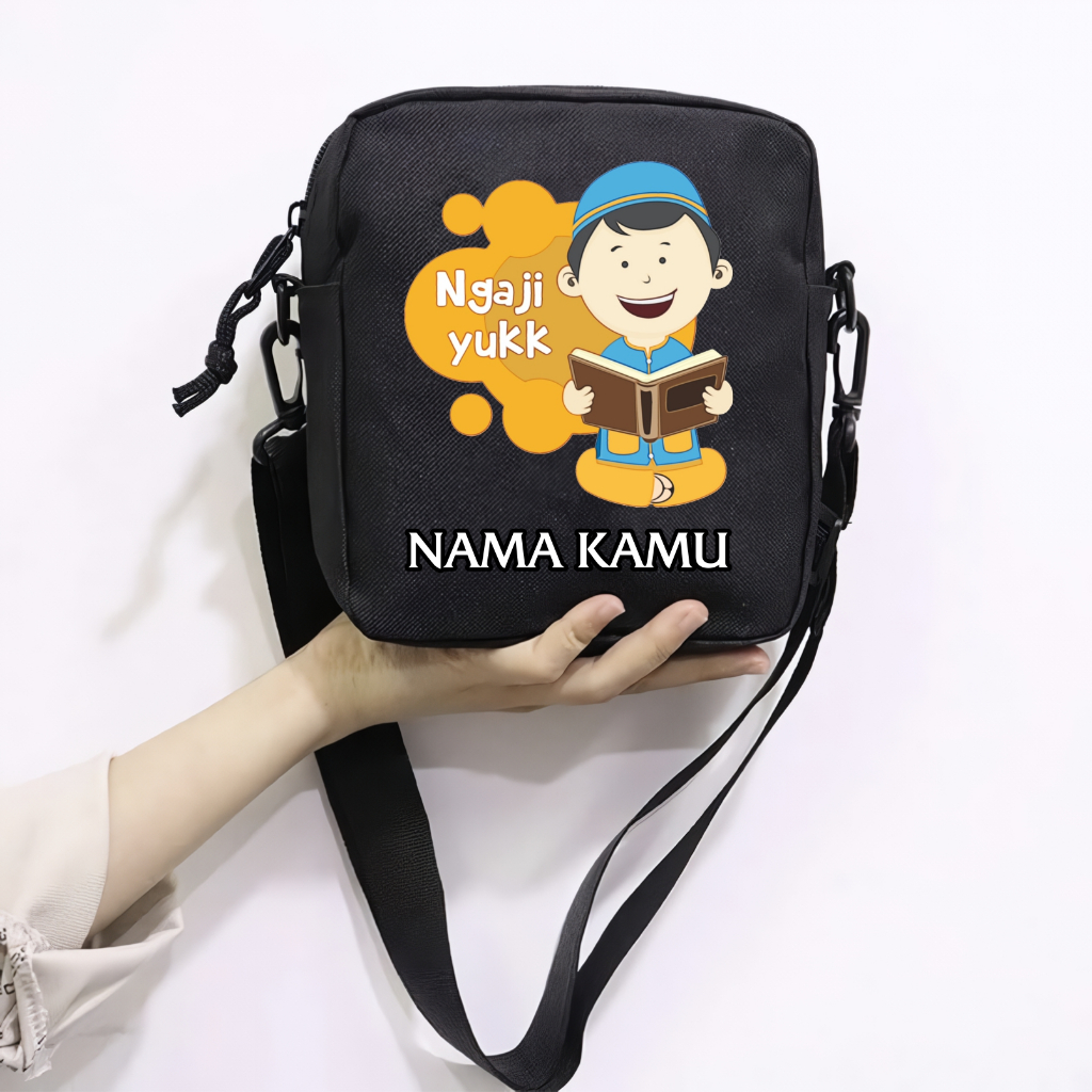 Tas Anak Laki-Laki Tas Selempang Ngaji Yuk Laki Laki