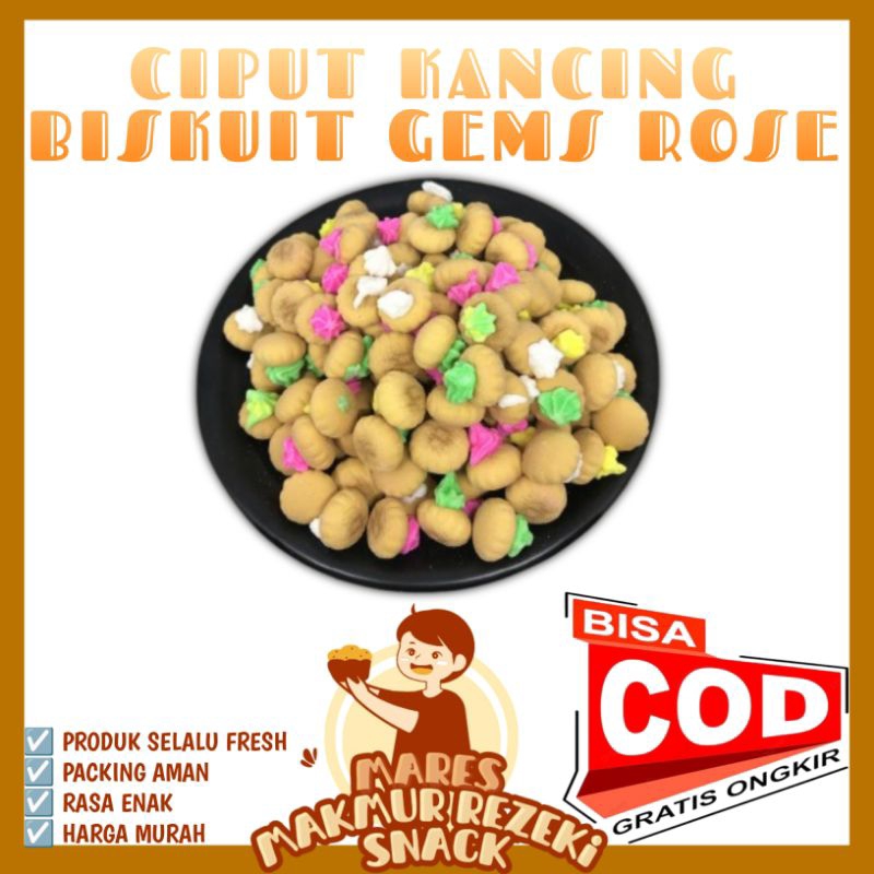 

SNACK READY Ciput Kancing Biskuit Gems Rose