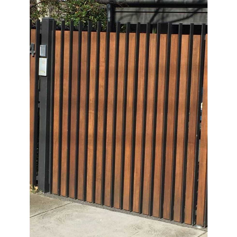 Pagar conwood minimalis rangka besi pagar rumah klasik