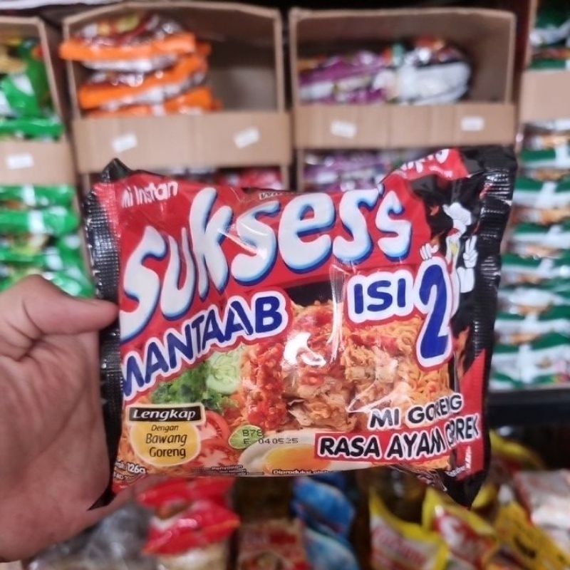

Mie Sukses Isi 2 Ayam Geprek Mi Goreng 1 Pcs