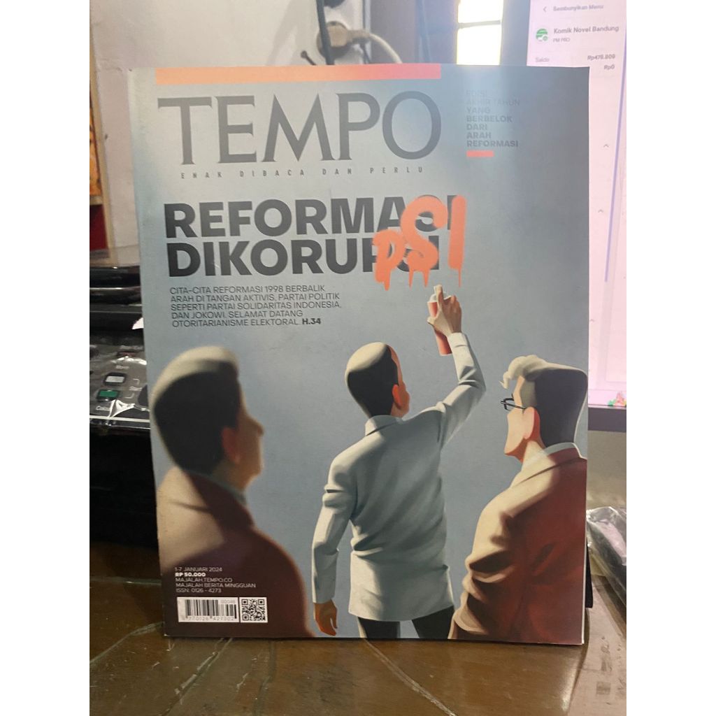 majalah tempo bekas cabutan