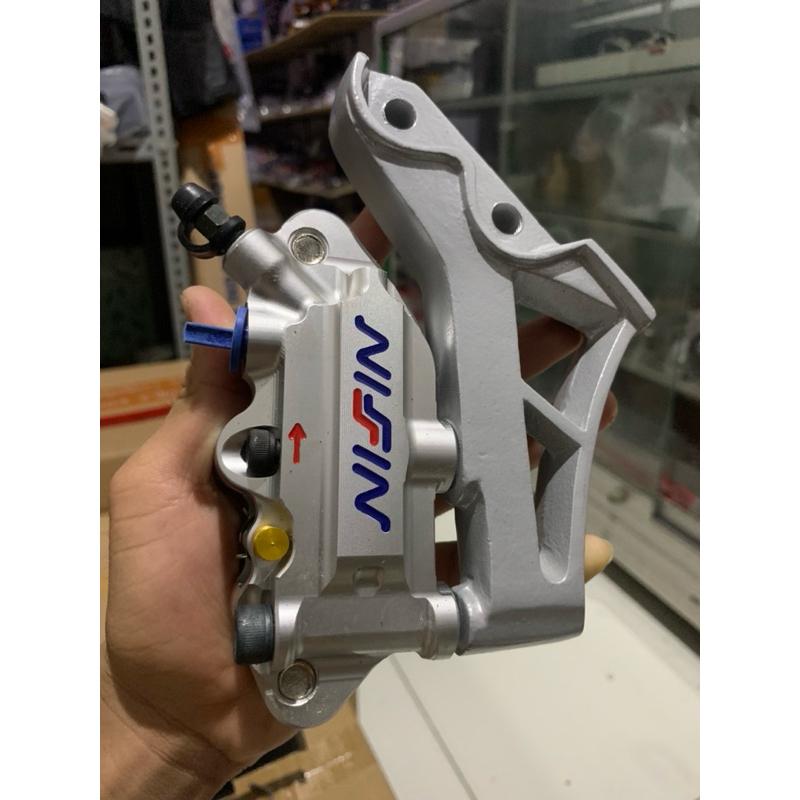 Dudukan Pangkon Kaliper Nissin 4Piston monoblok Set Kaliper Nissin 4piston PNP RX King Master Old Tu