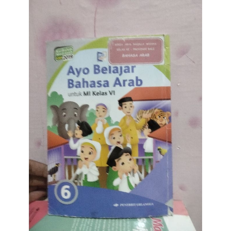buku bahasa arab kelas 6 VI sd mi erlangga