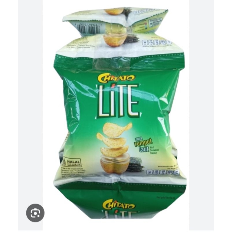 

Chitato Lite Snack Keripik Kentang Rumput Laut / Snack Chitato Lite Rumput Laut 14gr / Chitato Lite Nori Seaweed 14gram