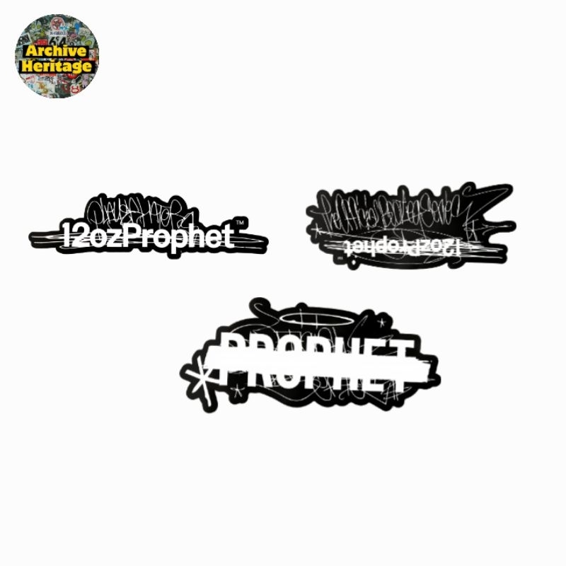 

sticker 12ozProphet logo magazine brand clothing streetwear stiker