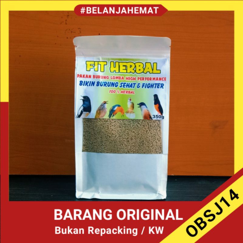 fit herbal pakan burung premium rendah protein voer vit herbal