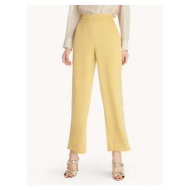 [preloved] Celana Panjang Kantor Satin Merk Pomelo - Size M