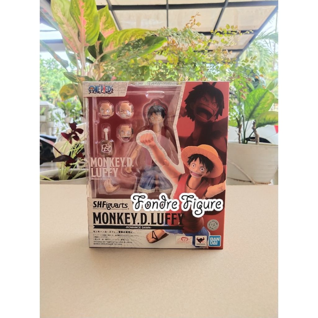 SHF LUFFY ROMANCE DAWN ONE PIECE ACTION FIGURE MONKEY D SH FIGUARTS BANDAI ORI
