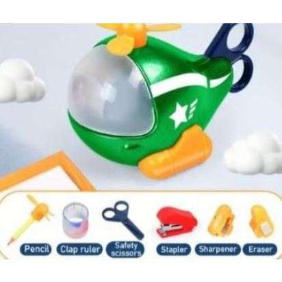 

Dinosaur Stationery 5in1 Serutan Dino Rautan Dino & Stationery Plane 6in1