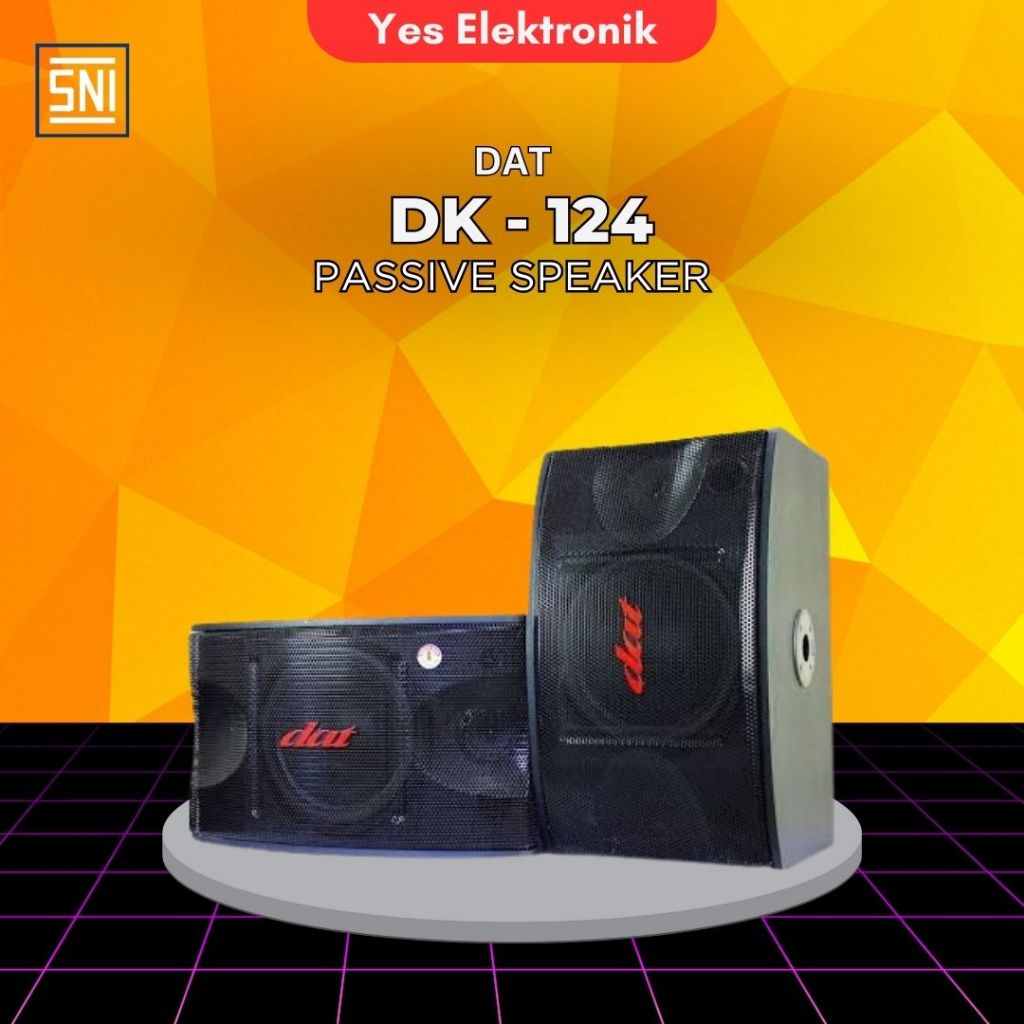 Speaker Pasif 12 inch DAT DK124 Original Sepasang