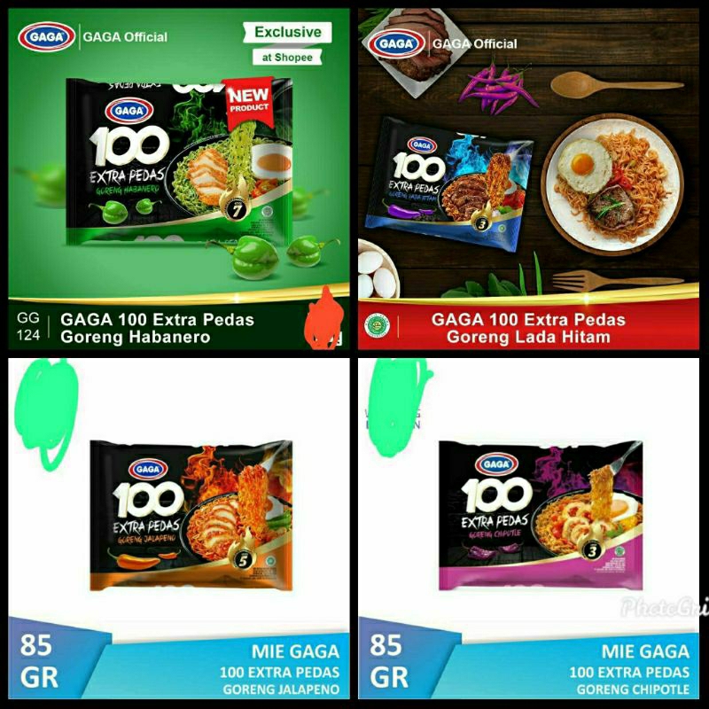 

4bungkus(mix rasa) Mie instan GAGA GORENG