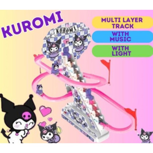 Track Kuromi Naik Tangga Mainan Kuromi Perosotan Mainan Bayi / Bebek Naik Turun Tangga / Mainan Tang