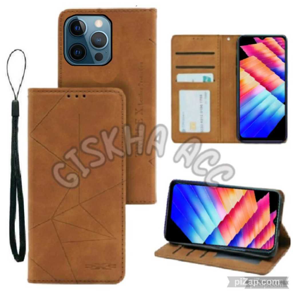 IPHONE 12 PRO IPHONE 12 PRO MAX CASE LEATHER FLIP MAGNET CASE DOMPET HP CASING HP