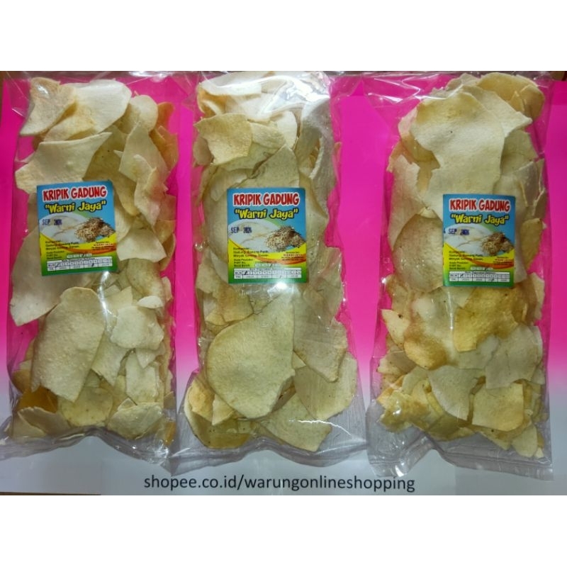 

Keripik Gadung Asli/Matang Renyah Original/Kemasan 200gr