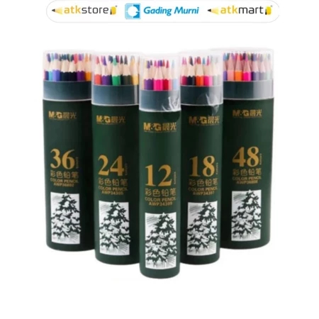 

M&G Hexagon Color Pencil Oil-based isi 12 18 24 36 48 72 Warna - Pensil Warna Kemasan Tabung - ATJ