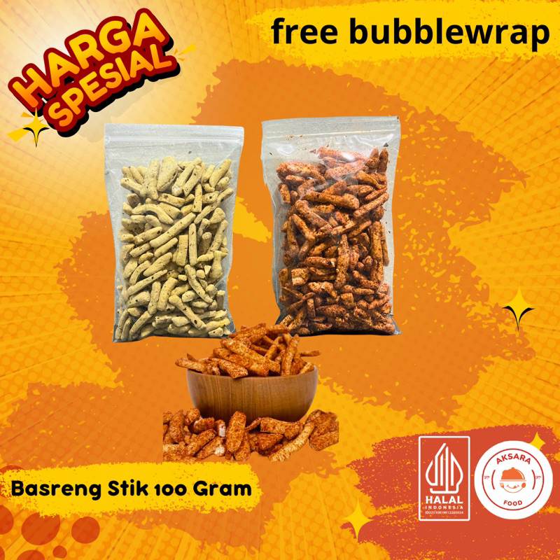 

Basreng pedas original Daun jeuk 100 Gram