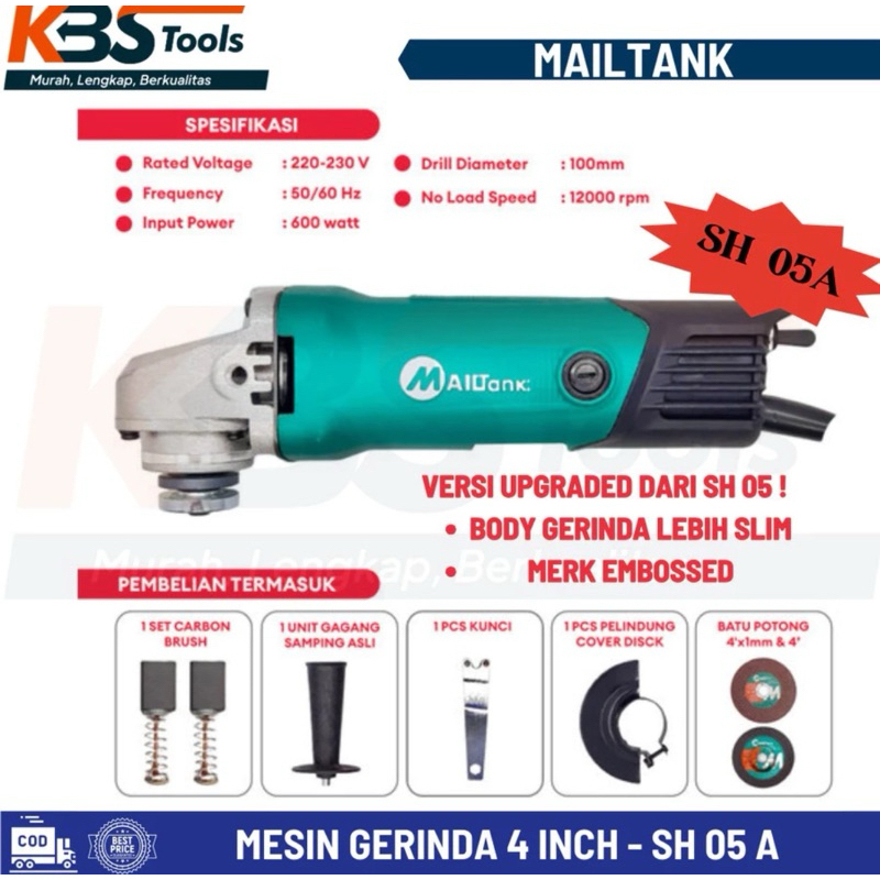 Promo mesin gerinda tangan 4'' / Mesin gurinda listrik