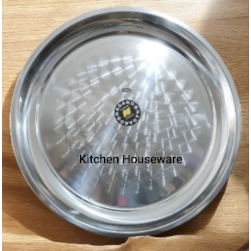 Nampan Bulat 50cm Stainless Steel