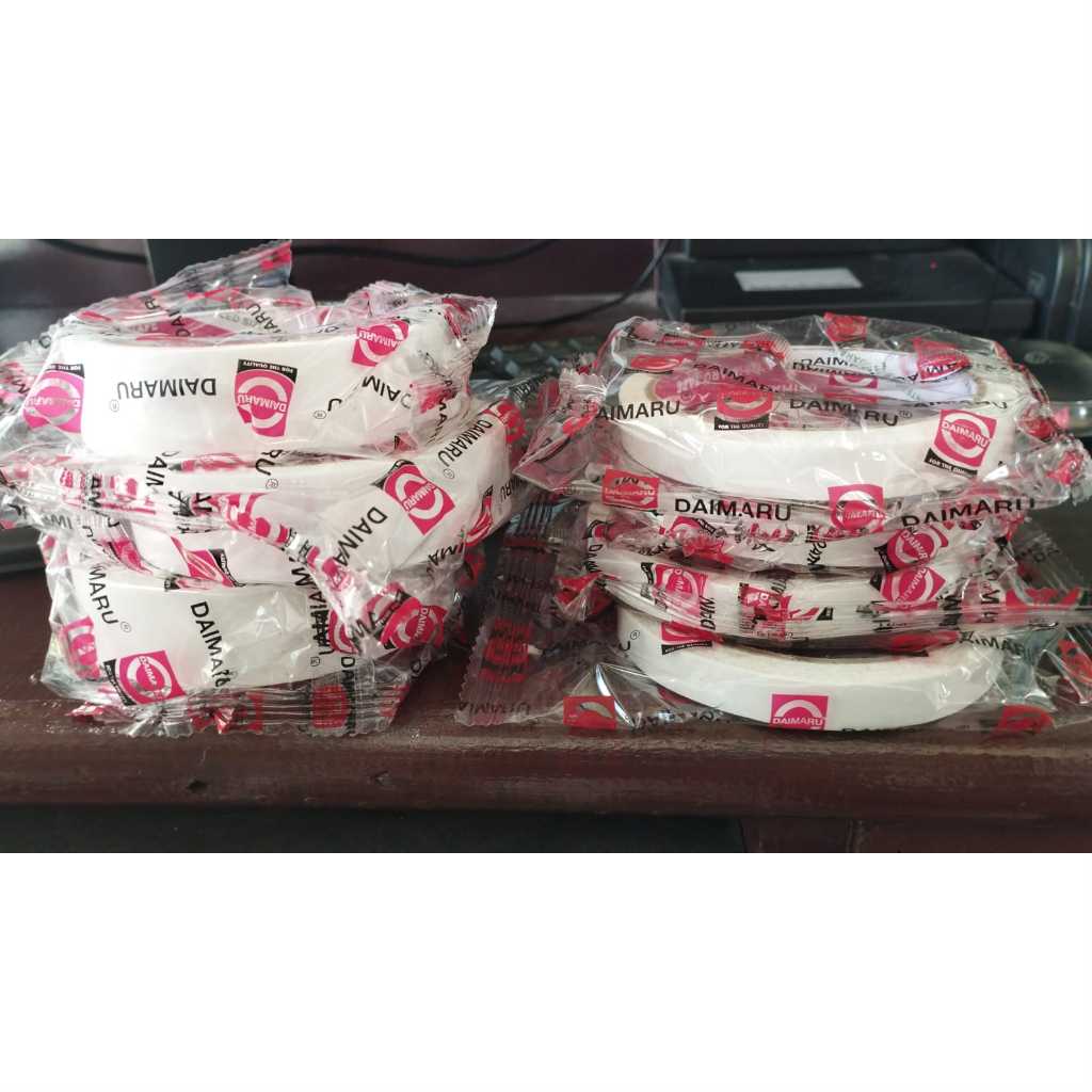 

DAIMARU DOUBLE TAPE PUTIH 1 Inch & 1/2 Inch