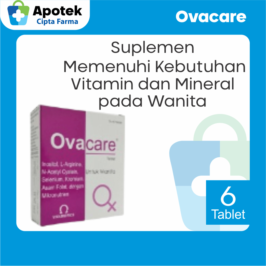 Ovacare Tablet Ovacare Promil Asam Amino Vitamin Multivitamin dan Mineral Inositol L Arginine Seleni