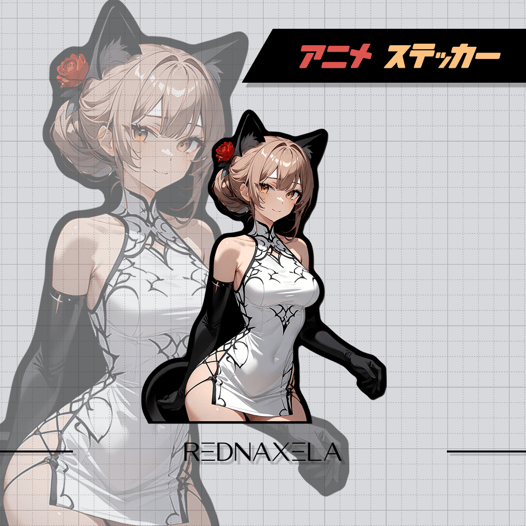 

Stiker Vinyl Cute Cat Anime Girl Vol.1 Waterproof Outdoor Durable Sticker