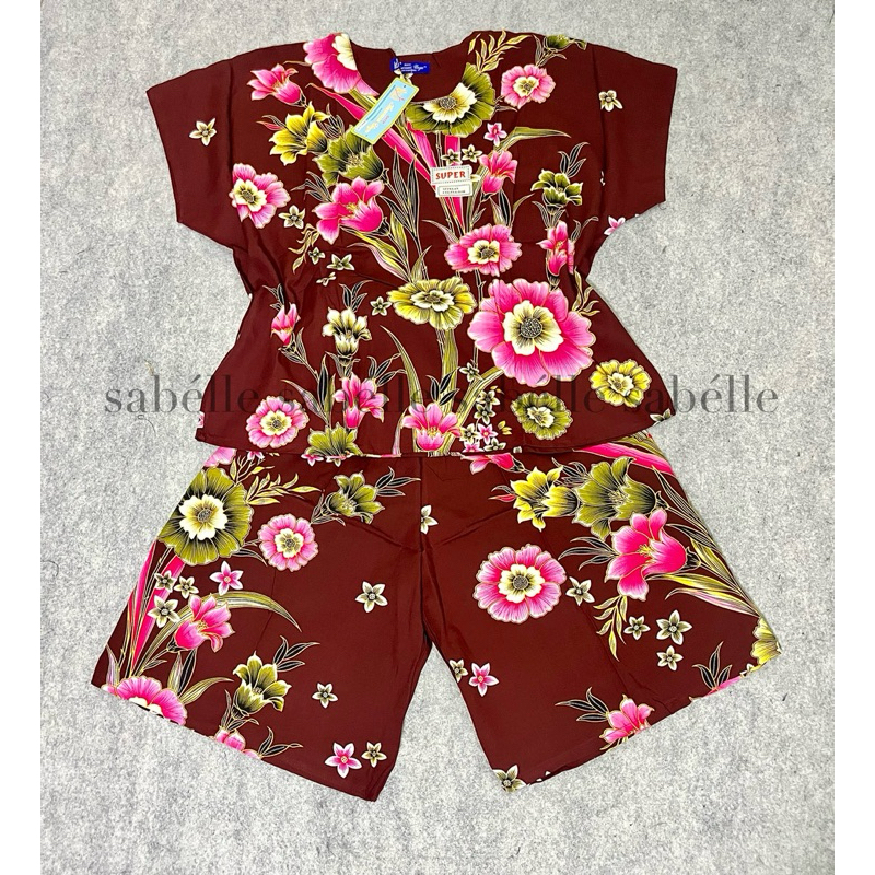 Daster Kencana Ungu Setelan Maxi LL