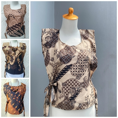 MOTIF TERBARU Rompi Batik Wanita Dewasa Outer Batik Kerja Outfit Vest Batik Remaja Modern Motif Jump
