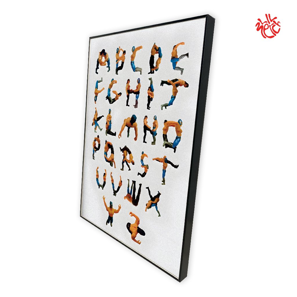 POSTER ABJAD / AESTHETIC POSTER / POSTER FRAMEBLOCK 54