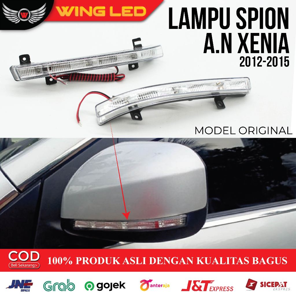 Lampu Spion All New Xenia 2012-2018 / Ayla 2014-2020 Model Ori Sparepart Mobil