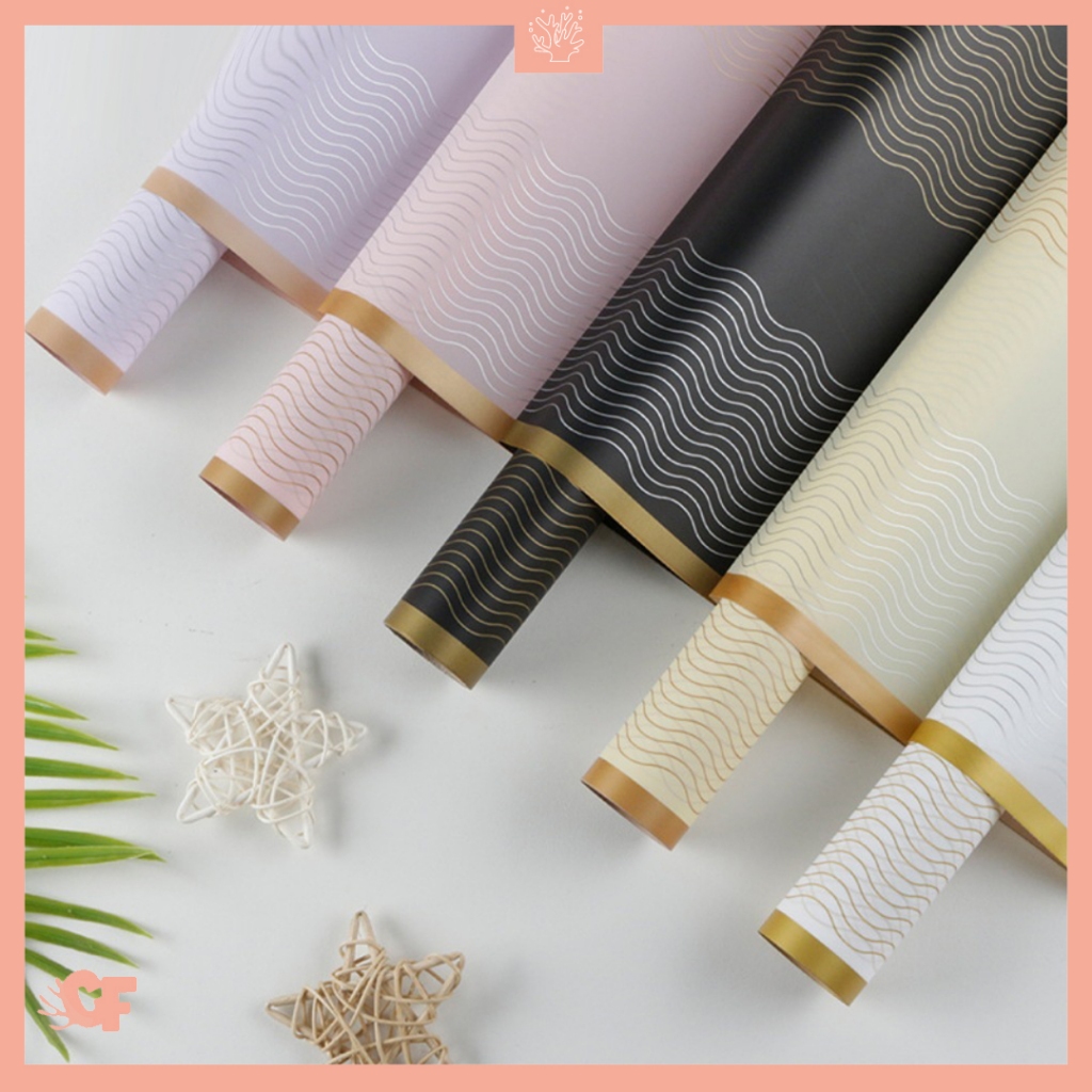 

Kertas Buket Bunga Motif Gelombang Flower Wrapping Paper Cellophane KB6188