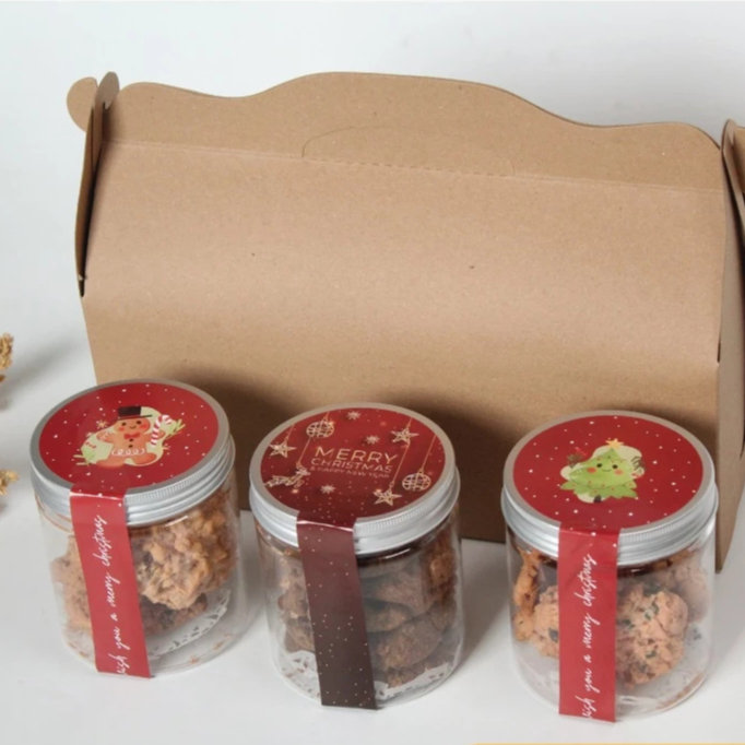 

(10pcs) gable box kraft box brownies box hampers kemasan makanan ukuran 30x10.5x12cm