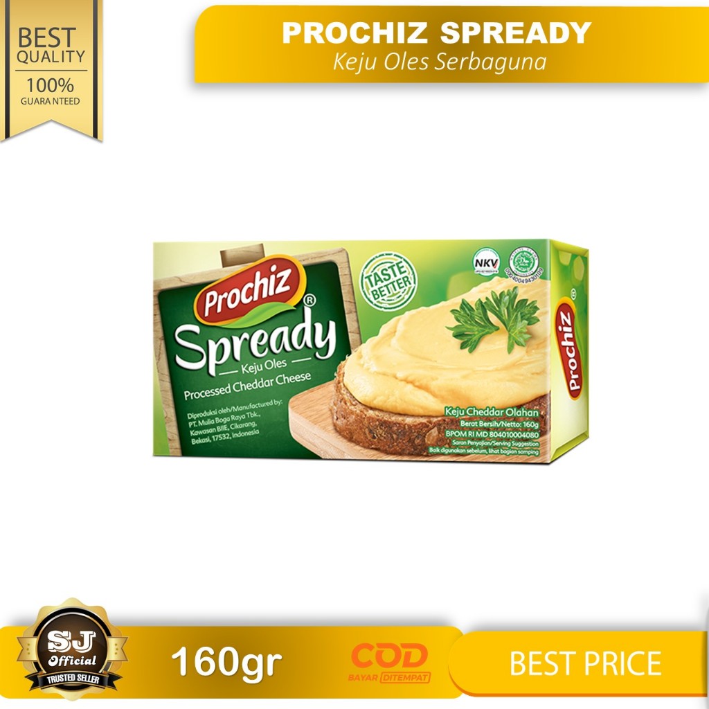 

Keju PROCHIZ SPREADY 160gr - Keju Oles - Cream Cheese Spread