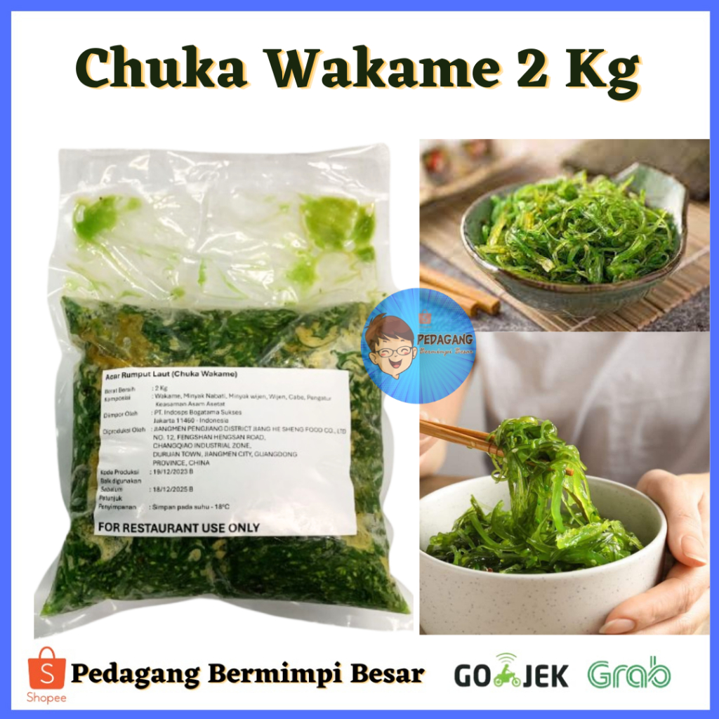 

Chuka Wakame 2Kg / Salad Rumput Laut / Seaweed Salad/ Rumput Laut