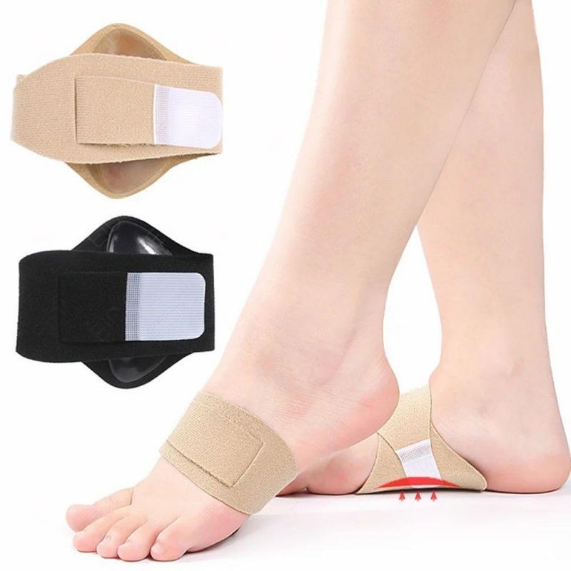 2PCS/SET Arch Support Flat Foot Corrector Silikon Flat Foot Insole Universal Alas Sepatu Kaki Datar