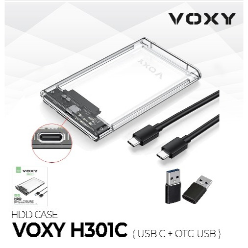 RH-MDN Case HDD Laptop 2.5 Inch / HDD Case Voxy H301C USB type C