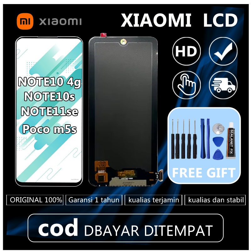 LCD xiaomi note 10 4g/note10s/note11se/pcoc m5s  HD TOUCHSCREEN  ORIGINAL 100% 【Garansi 1 tahun 】