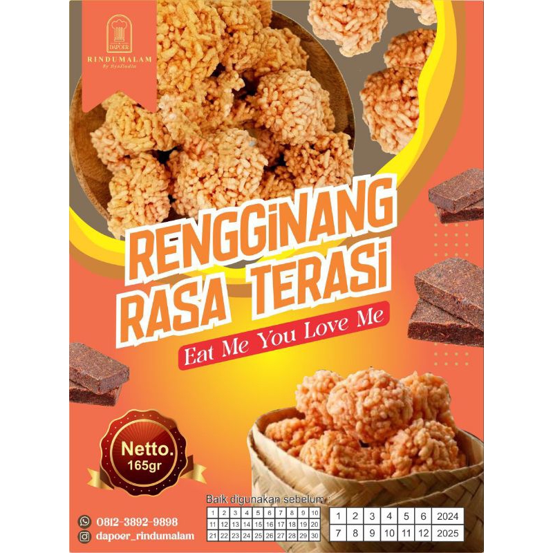 

Rengginang Rasa Terasi & Bawang