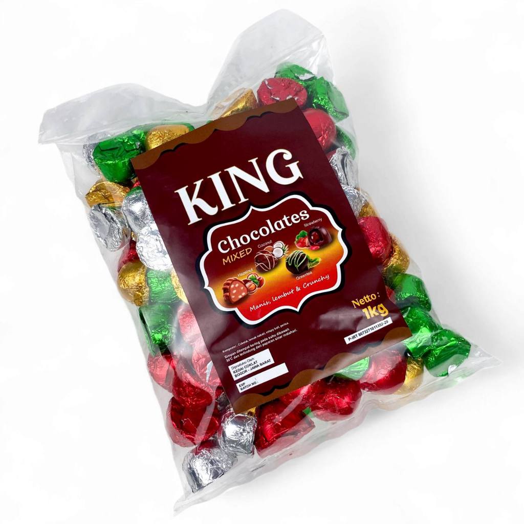 

King Chocolates Coklat Turki Mix 1000 gram - Dark Chocolate Snack - Food