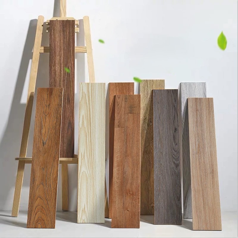 

Vinyl Lantai Premium PVC bukan SPON 91,4x15,2cm / Parket Kayu Stiker Vinil Premium